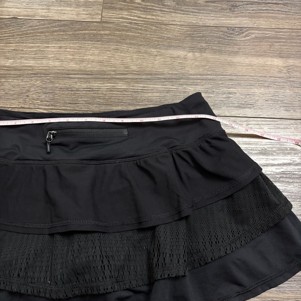 Lululemon Pace Rival Mid-Rise Skirt *Lace 11” (Black) Size 6 - Picture 7 of 8